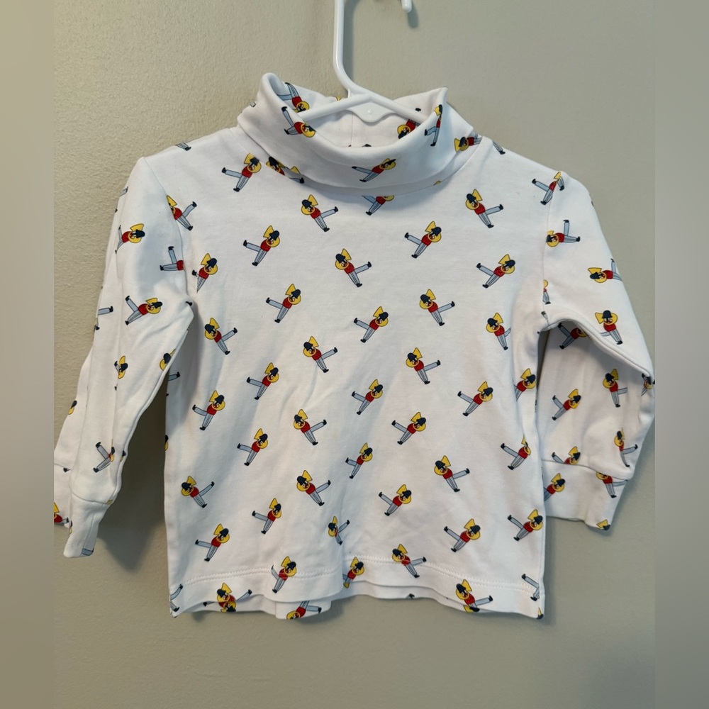 Little English Tuba Player/Band Turtle Neck Long Sleeve Shirt